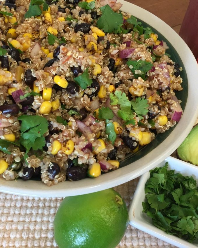 Corn and Black Bean Quinoa Salad|Your Mom's Vegan