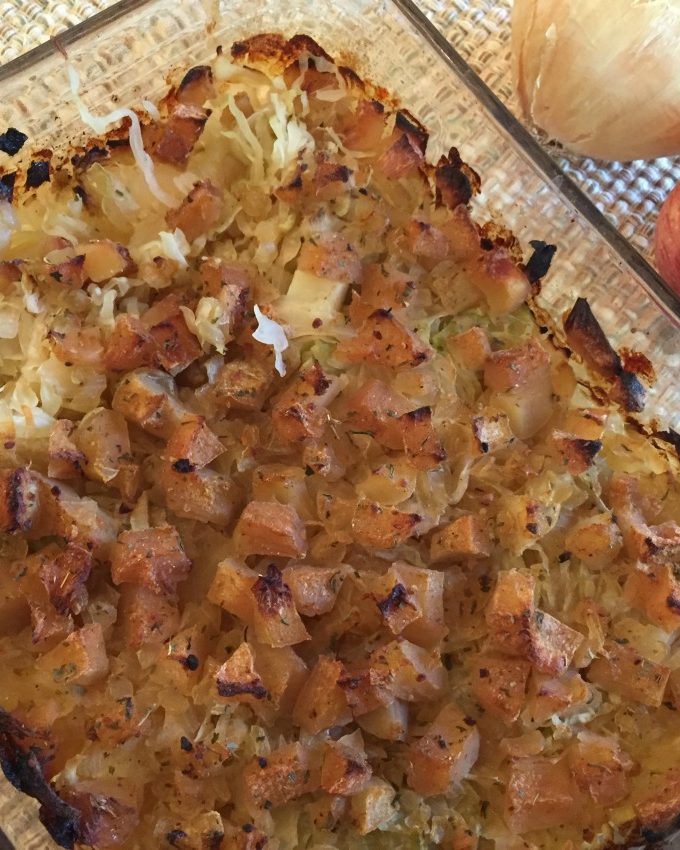 Vegan Potato Sauerkraut Casserole