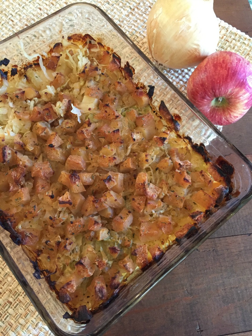 Vegan Potato Sauerkraut Casserole