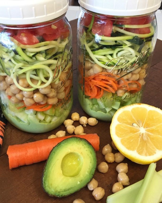 Vegan Zoodle Mason Jar Salad