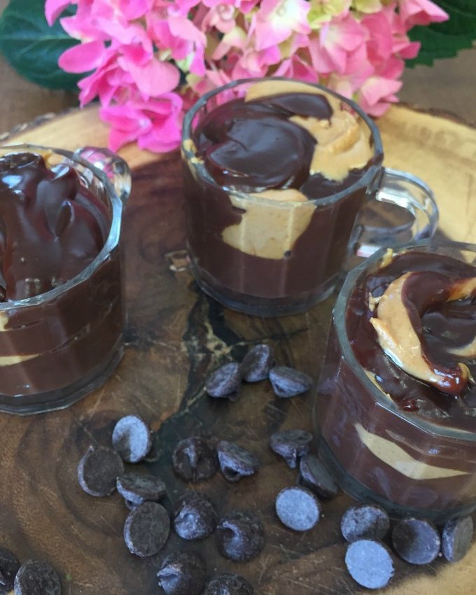 Vegan Dark Chocolate and Peanut Butter Pudding