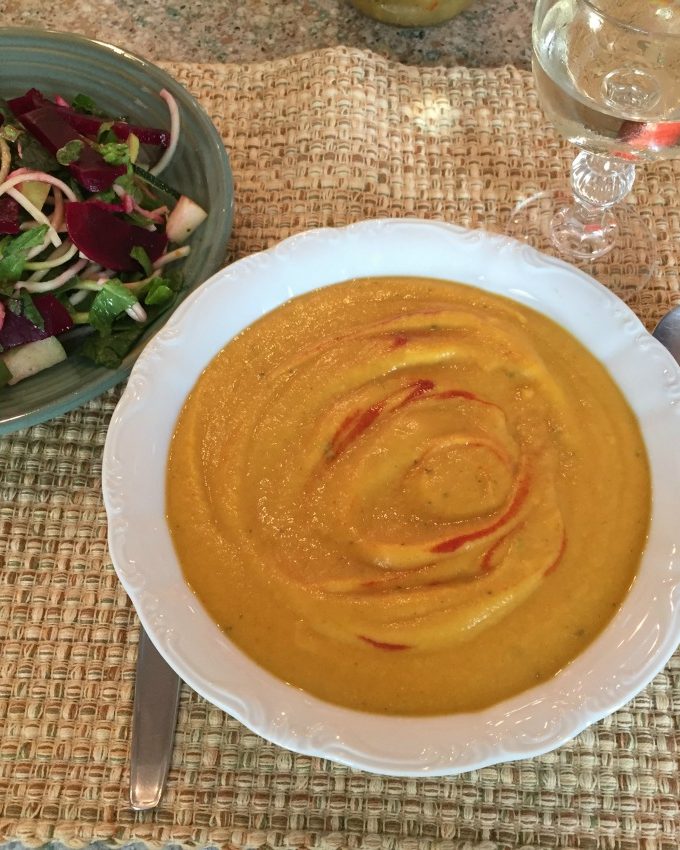 Vegan Butternut Squash Soup with Cashew Cream