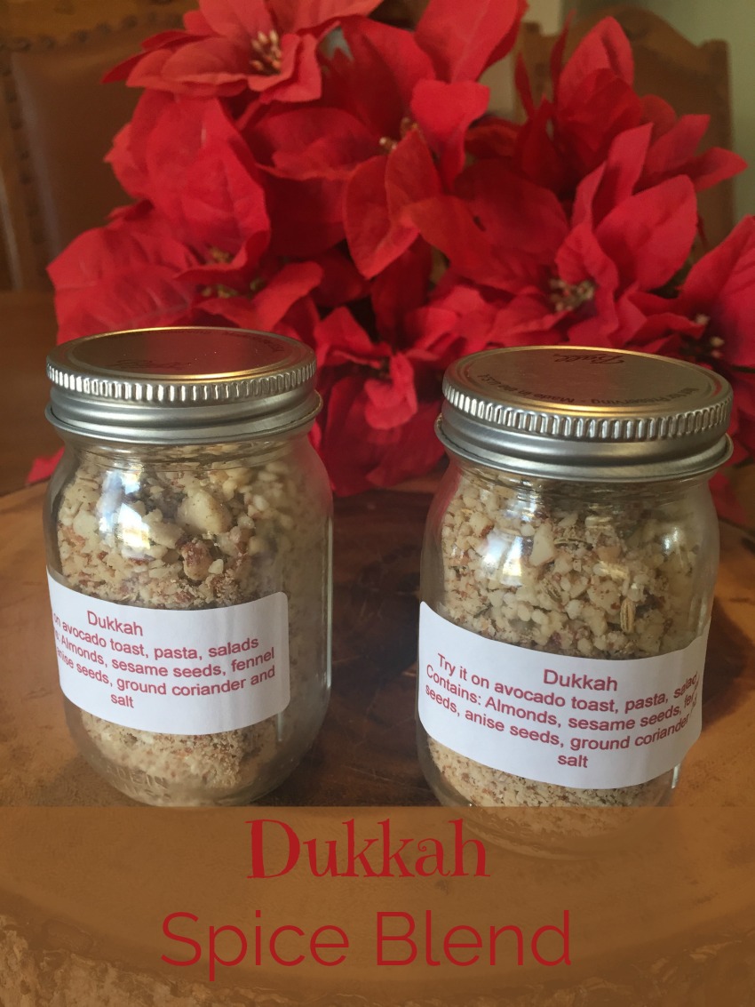 With flavors from the Middle East, this Dukkah Spice Blend is so good on pasta, salads and my favorite...avocado toast! It makes a great gift as well. 