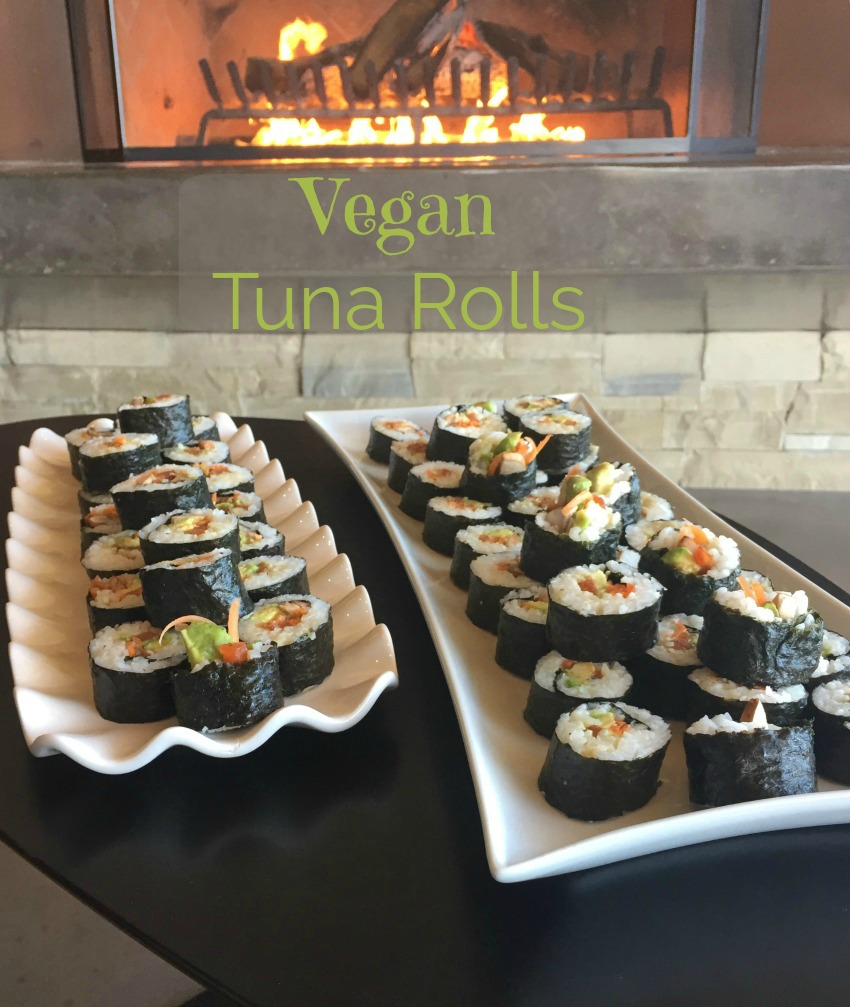 They're beautiful, full of healthful ingredients and so delicious! These Vegan Tuna Rolls will be the star of the table and the first to be gone!