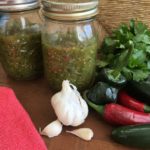 Roasted Tomatillo and Poblano Pepper Sauce