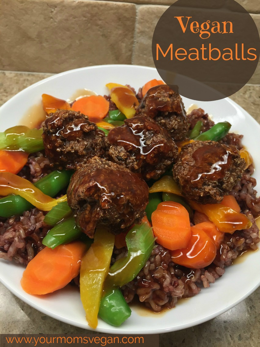 These Vegan Meatballs can be seasoned to go with spaghetti, stirfry, or in a barbeque sandwich! They're oil-free and full of fiber and protein.