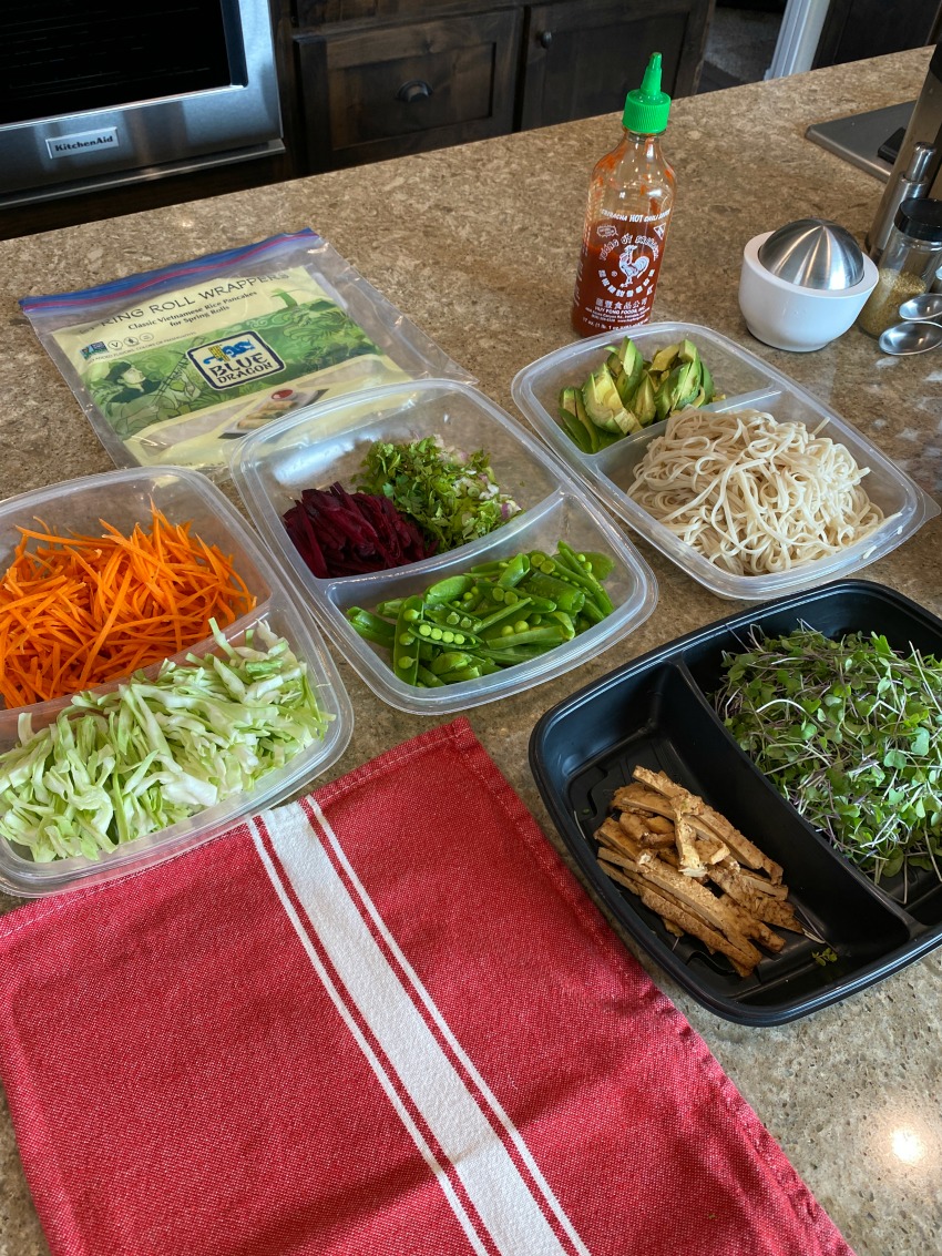 Vegan Spring Rolls with Peanut Sauce