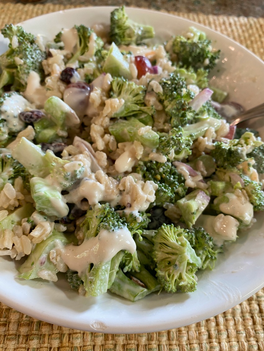 Oil-Free Creamy Broccoli Salad